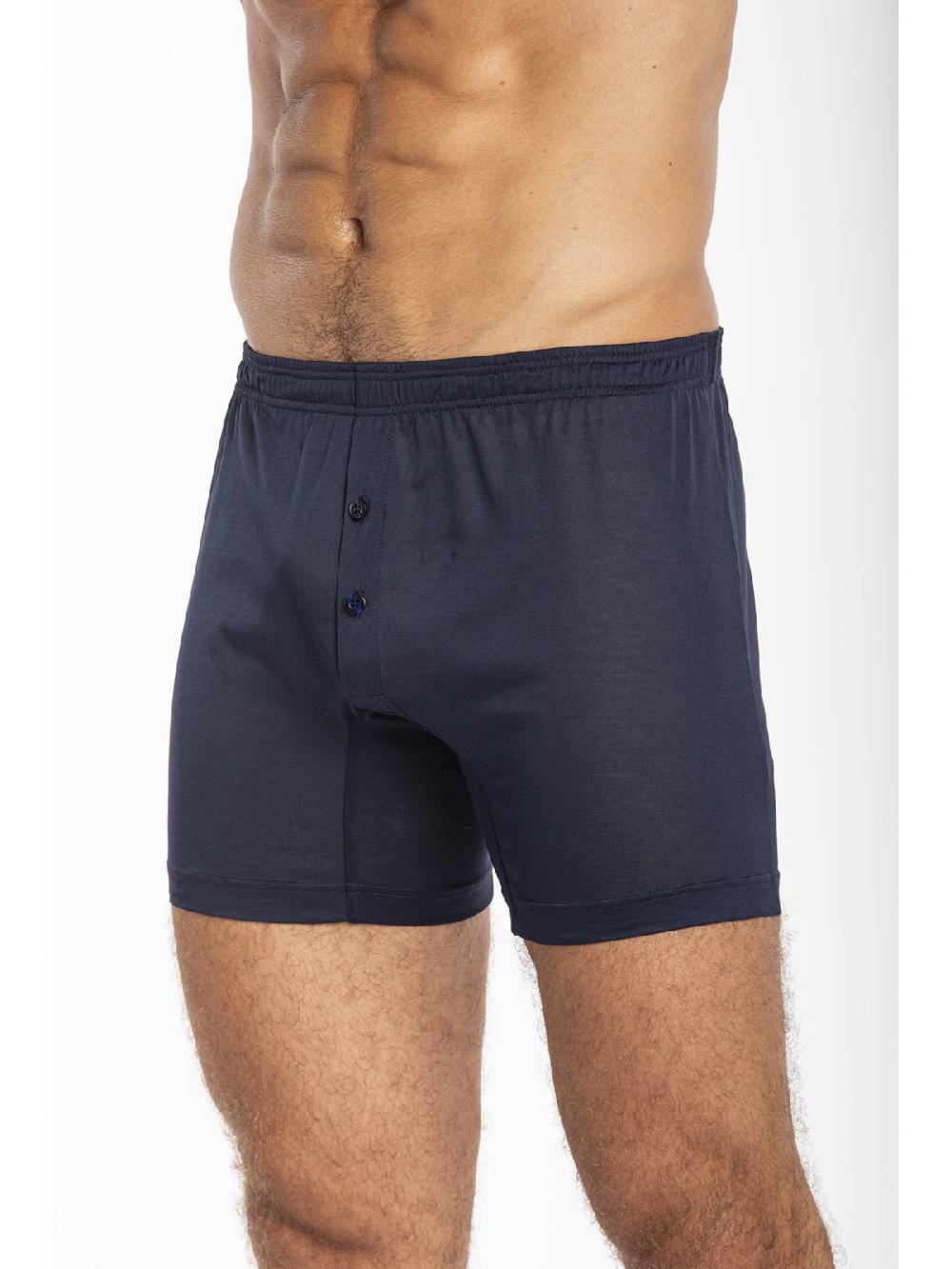 Julipet Boxer blu in jersey di puro cotone mercerizzato e gasato Prezzo Ridotto