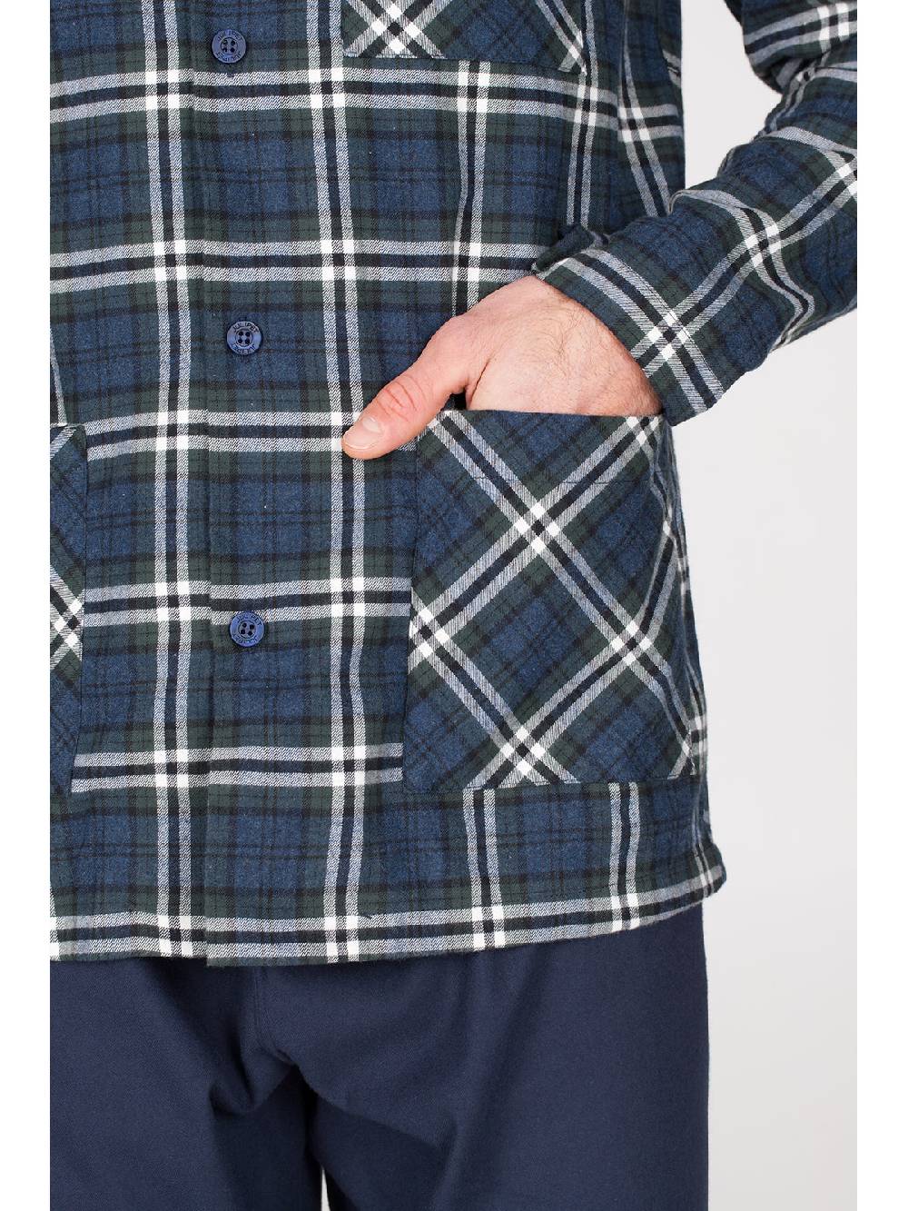 Julipet Pigiama cardigan in calda flanella di puro cotone Acquista Ora