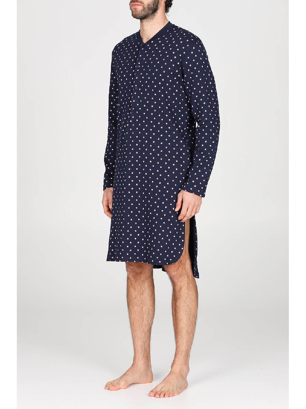 Julipet Camicia da notte in caldo interlock di puro cotone Shopping Online