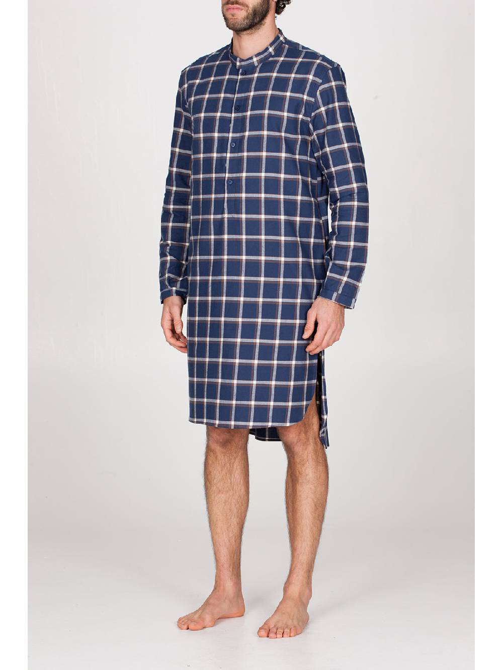 Julipet Camicia da notte in calda flanella di puro cotone Saldi Di Fabbrica