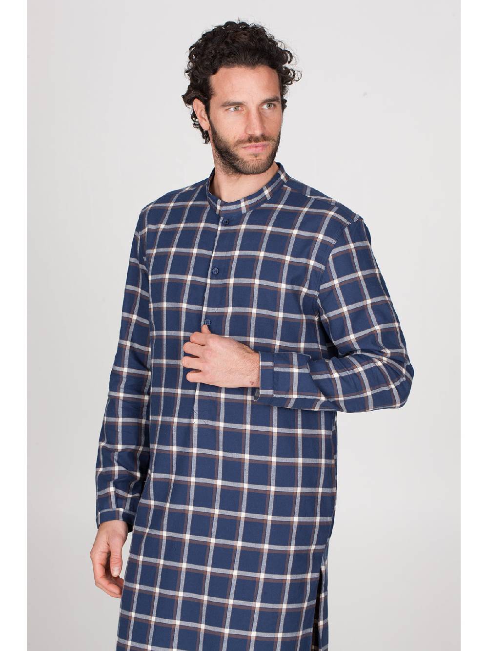 Julipet Camicia da notte in calda flanella di puro cotone Saldi Di Fabbrica
