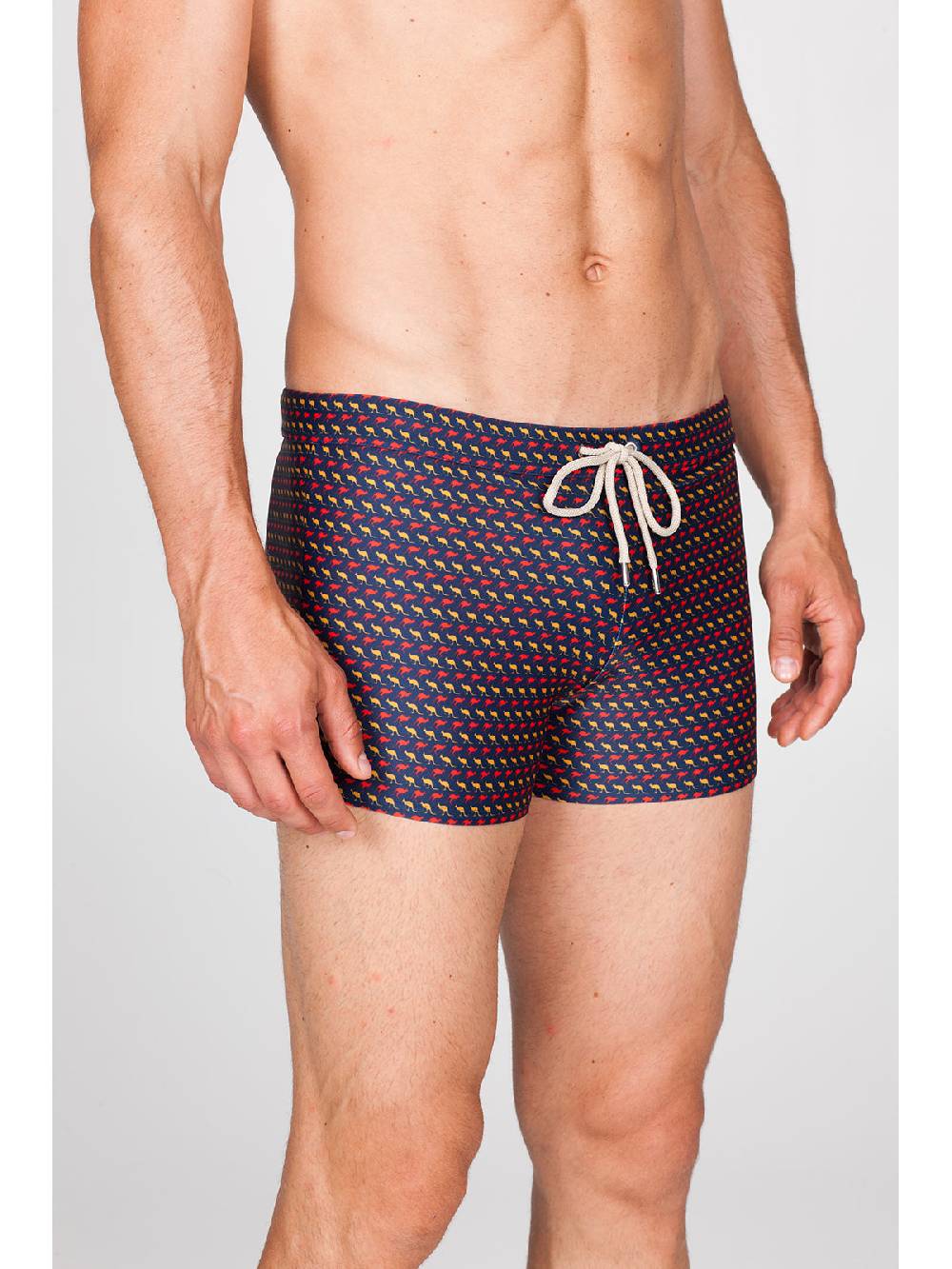 Julipet Boxer mare slim in micro-fantasia Sconto