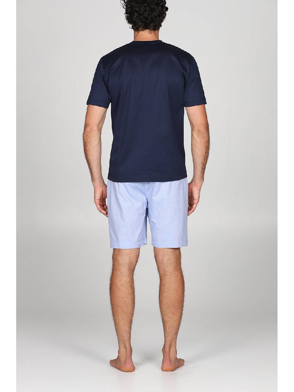 Julipet Pigiama serafino in popeline e luxury jersey, per un comfort contemporaneo In Linea