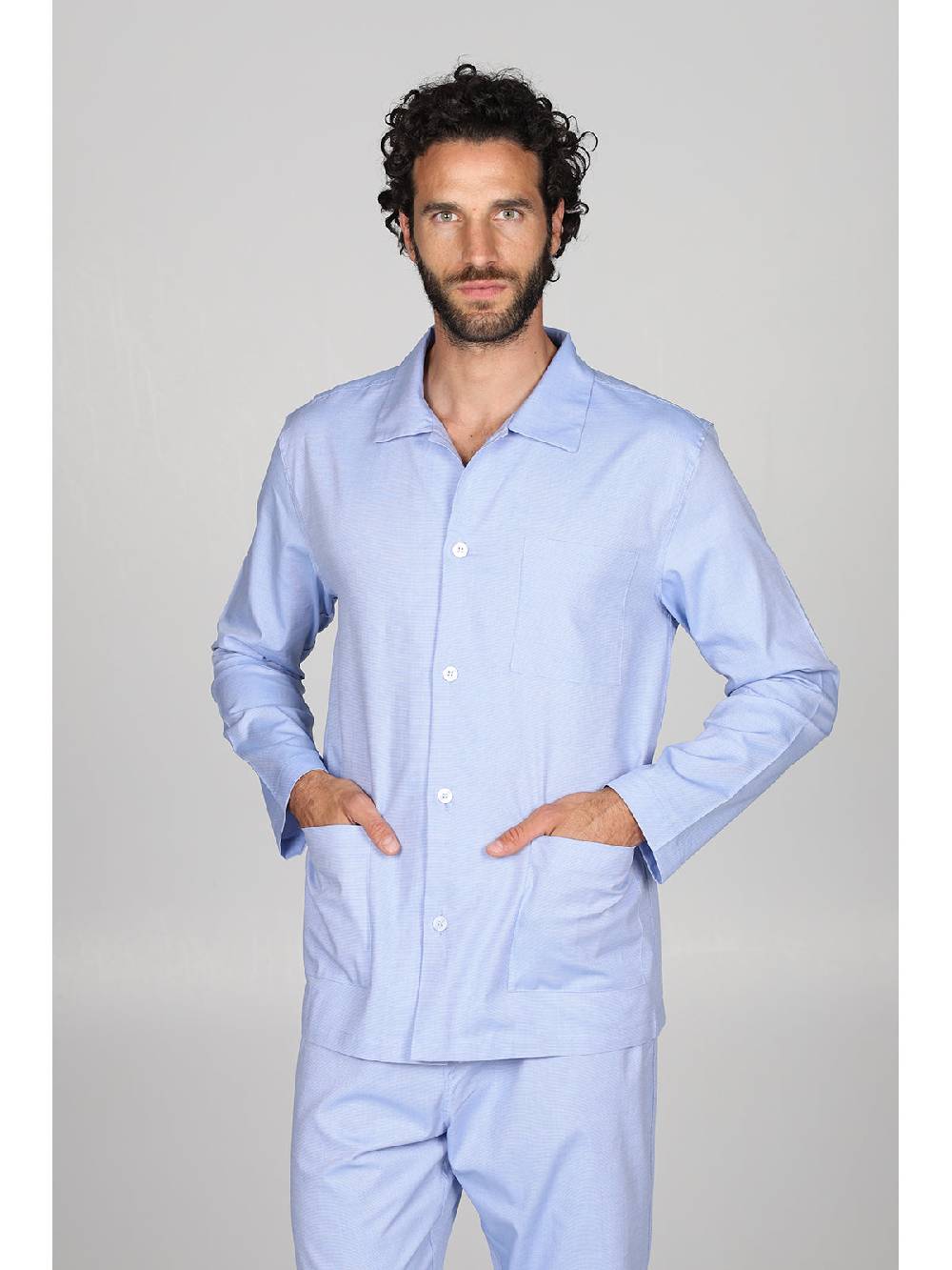 Julipet Pigiama cardigan in pregiato popeline, vestibilità impeccabile Soddisfazione Garantita