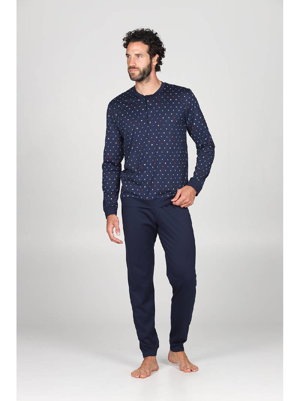 Julipet Pigiama in fantasia in leggerissimo jersey di puro cotone con disegno "barche" Saldi