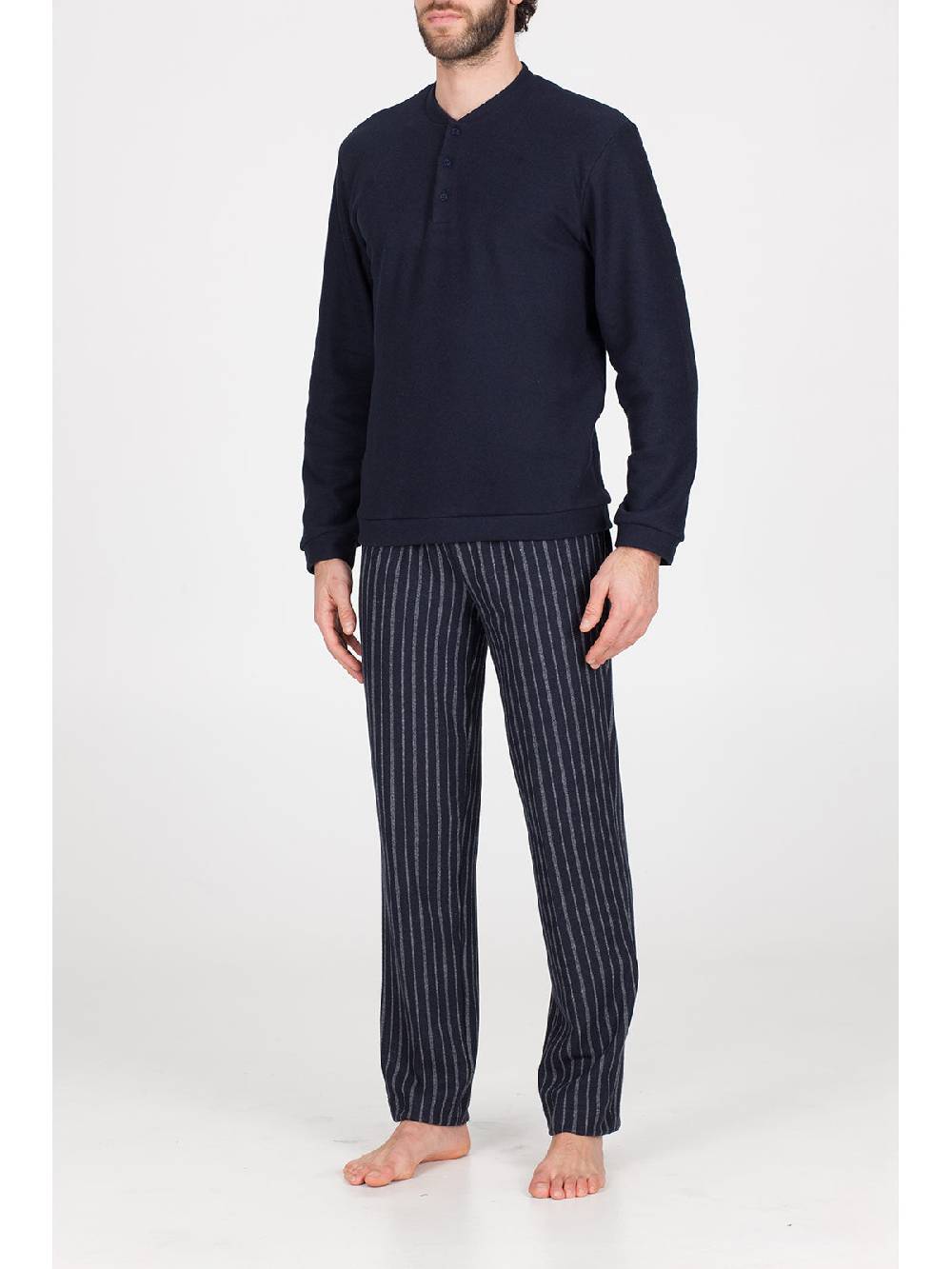 Julipet Pigiama in caldo jacquard di cotone Outlet