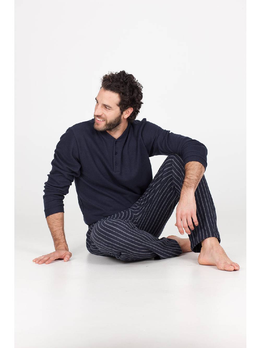 Julipet Pigiama in caldo jacquard di cotone Outlet