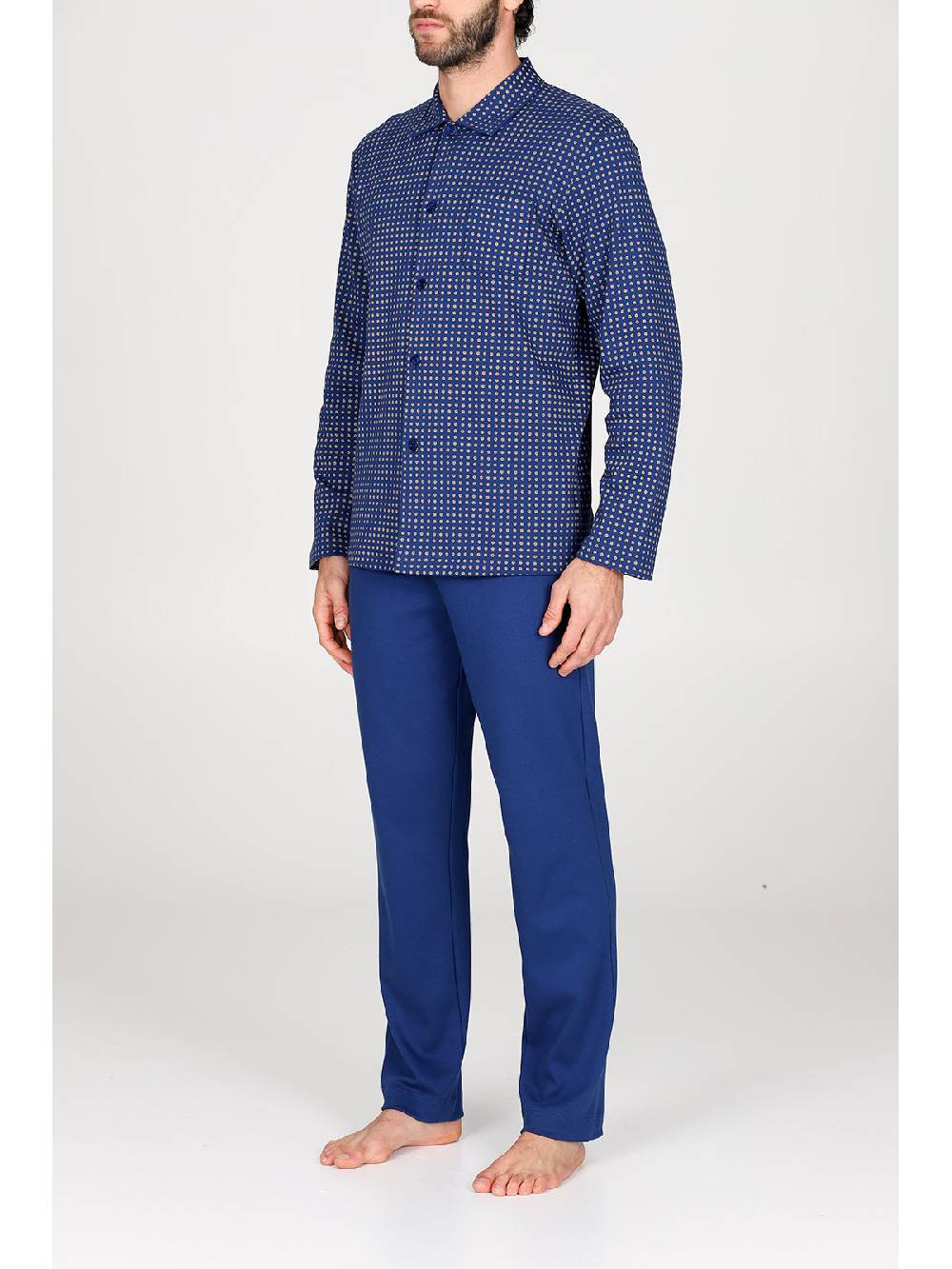 Julipet Pigiama cardigan in caldo interlock di puro cotone Online Outlet