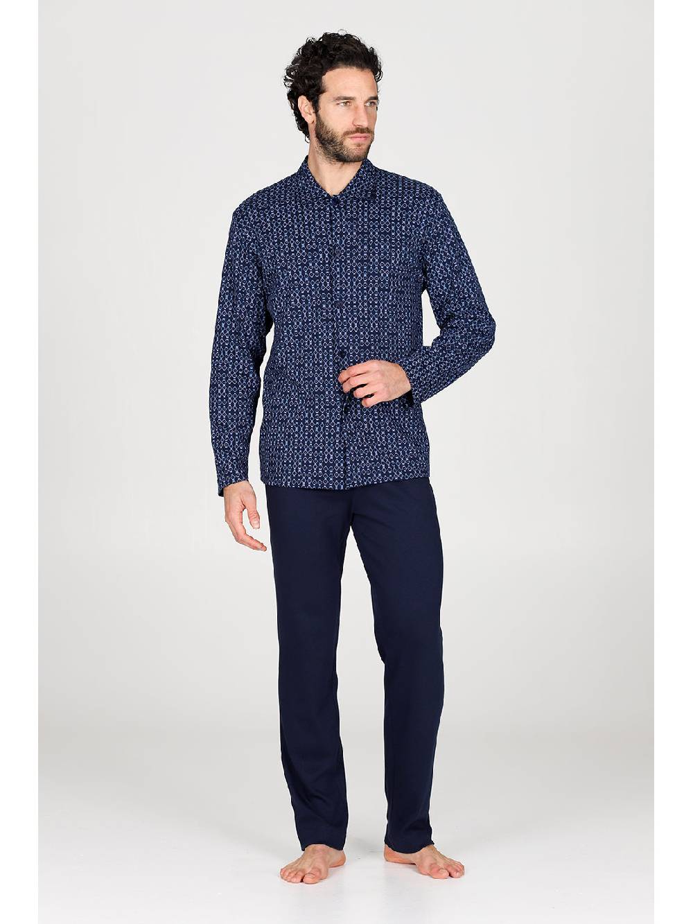 Julipet Pigiama cardigan Artist Edition, in caldo interlock di puro cotone Negozi Online
