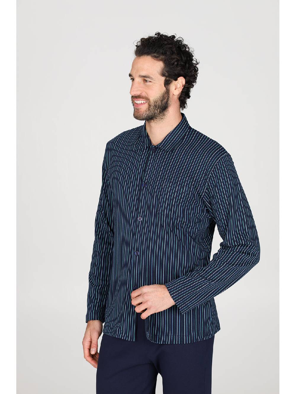 Julipet Pigiama cardigan in caldo interlock di puro cotone Online
