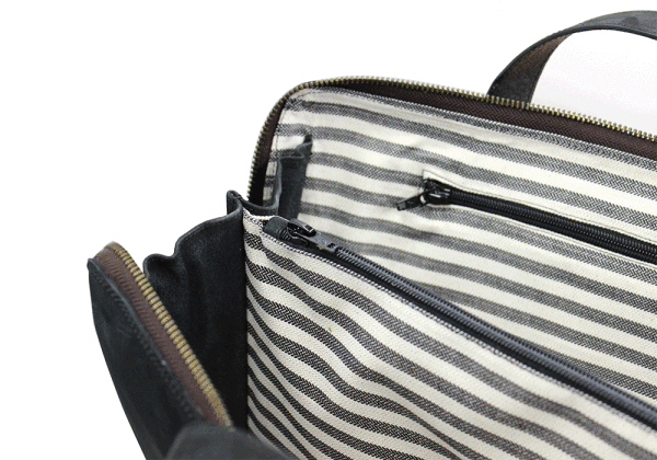 Kjøre Project Leather 24h Slim Briefcase Goat In Vendita