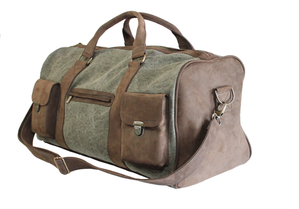 Kjøre Project Leather / Canvas Travel Bag Hotsell
