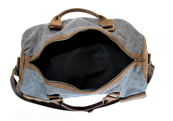 Kjøre Project Leather / Canvas Travel Bag Saldi Di Fabbrica