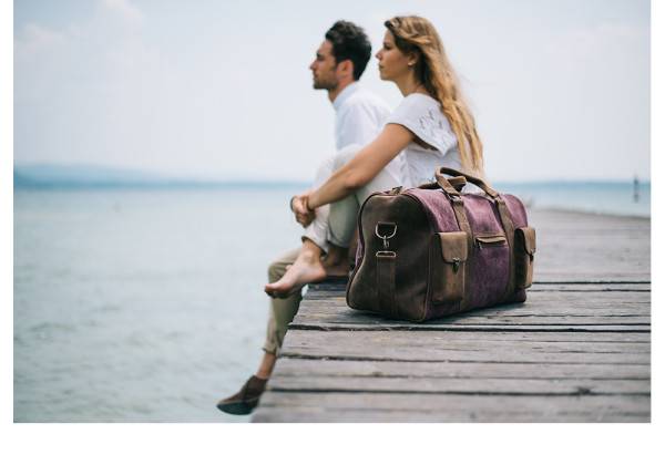 Kjøre Project Leather / Canvas Travel Bag I Più Venduti