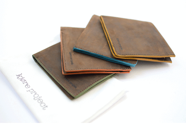 Kjøre Project Slim Fold Wallet Colored Edges Nuova