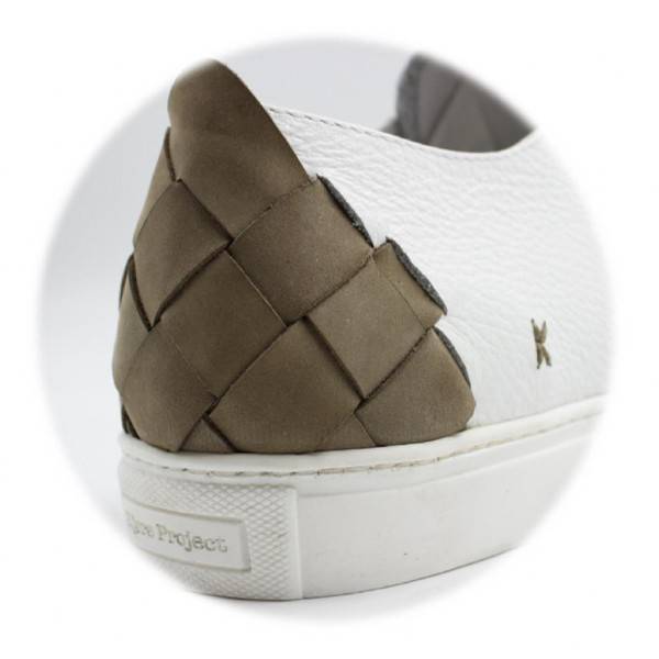 Kjøre Project Fær Øer Back Woven Taupe Consegna Veloce