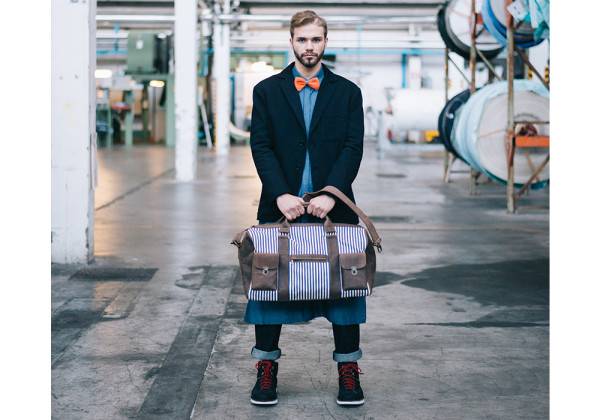 Kjøre Project Leather / Denim Barbados Travel Bag Presa