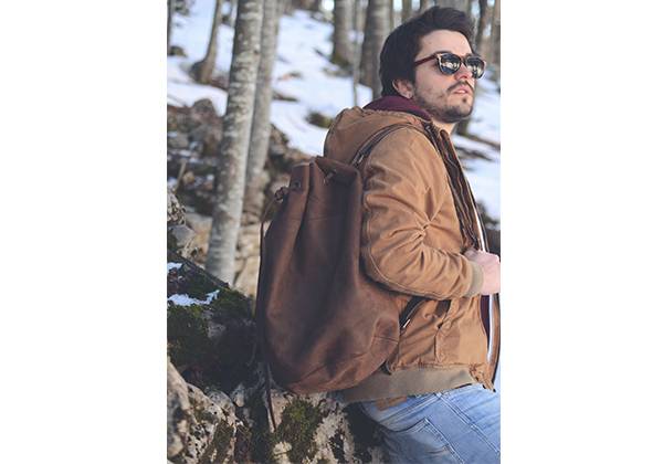 Kjøre Project Leather Slight Haversack Offerta
