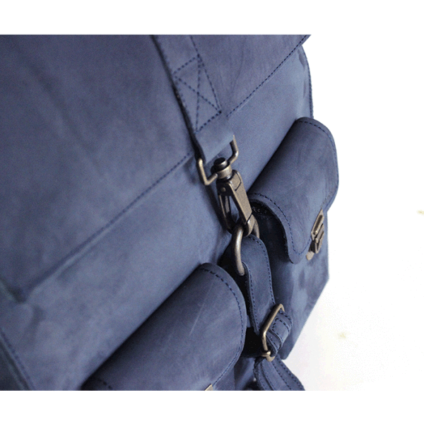 Kjøre Project Leather Nubuck Blue Moda