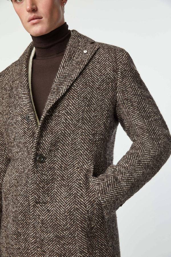 L.B.M. 1911 Cappotto monopetto marrone Cappotto monopetto marrone Shopping Online