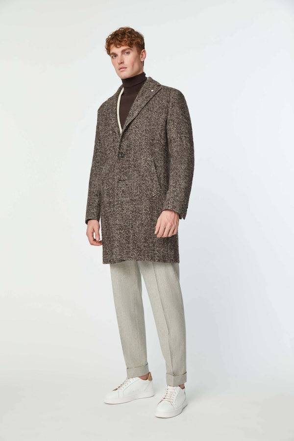 L.B.M. 1911 Cappotto monopetto marrone Cappotto monopetto marrone Shopping Online