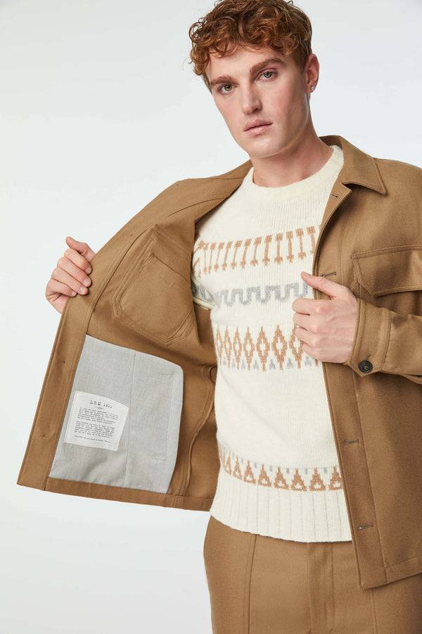 L.B.M. 1911 Overshirt non trattato marrone Overshirt non trattato marrone Sconto