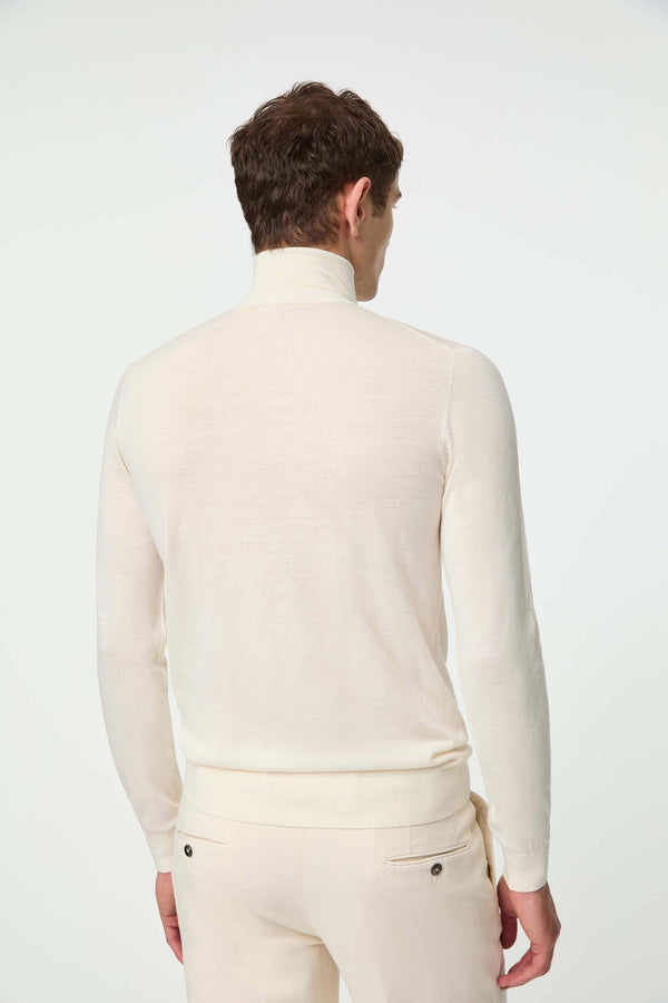 L.B.M. 1911 Maglia dolcevita in lana ultralight bianco latte Maglia dolcevita in lana ultralight bianco latte Economico