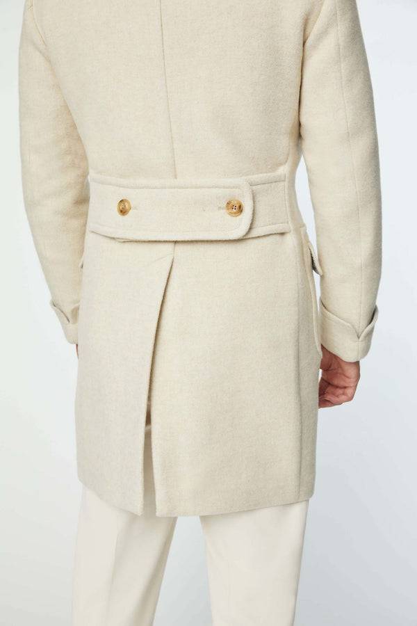 L.B.M. 1911 Cappotto doppiopetto non trattato bianco Cappotto doppiopetto non trattato bianco Vendita Economica