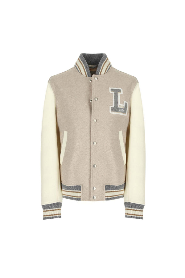 L.B.M. 1911 Bomber stile college in jersey con patch Bomber stile college in jersey con patch I Più Venduti