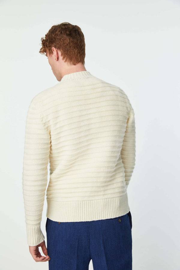 L.B.M. 1911 Maglia dolcevita lavorata bianco latte Maglia dolcevita lavorata bianco latte 2025