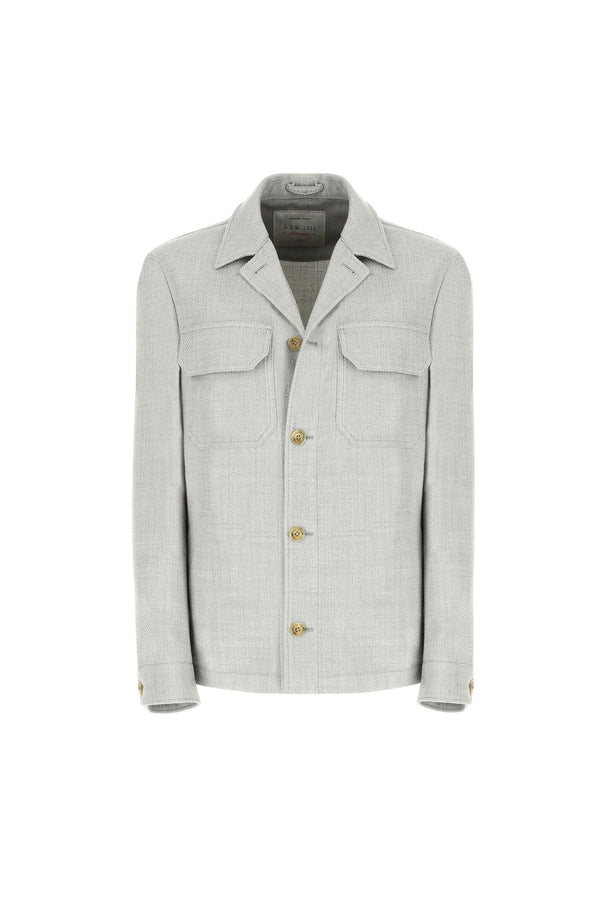 L.B.M. 1911 Overshirt non trattata verde chiaro Overshirt non trattata verde chiaro Spedizione Gratuita