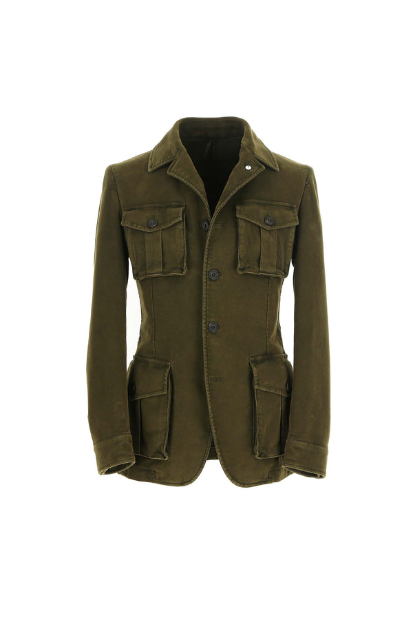 L.B.M. 1911 Giacca SAHARA tinto capo verde militare Giacca SAHARA tinto capo verde militare Negozi Online