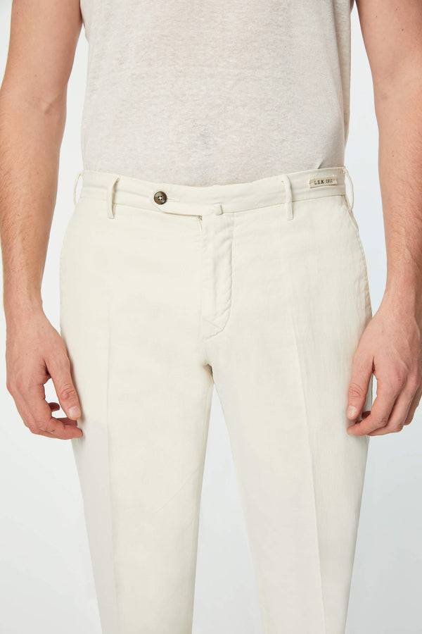 L.B.M. 1911 Pantalone ELTON tinto capo bianco avorio Pantalone ELTON tinto capo bianco avorio Offerta