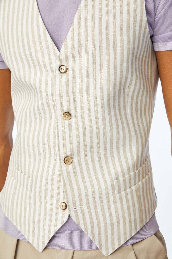 L.B.M. 1911 Gilet DEREK beige Gilet DEREK beige Duty-free