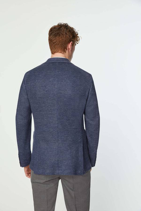 L.B.M. 1911 Giacca JACK in jersey blu denim Giacca JACK in jersey blu denim In Linea