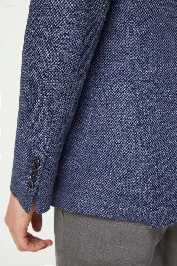 L.B.M. 1911 Giacca JACK in jersey blu denim Giacca JACK in jersey blu denim In Linea