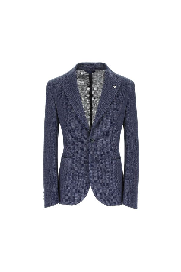 L.B.M. 1911 Giacca JACK in jersey blu denim Giacca JACK in jersey blu denim In Linea