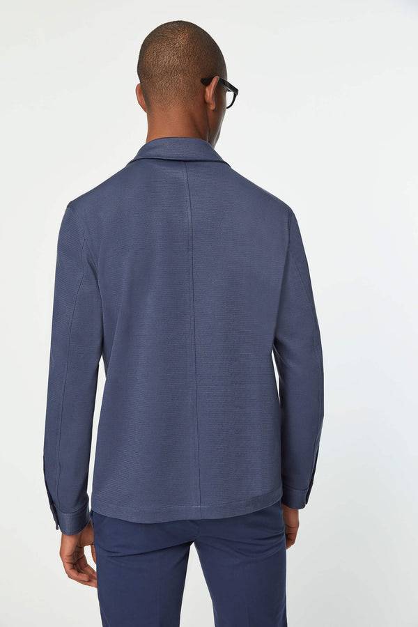 L.B.M. 1911 Overshirt in Jersey blu Overshirt in Jersey blu Qualità