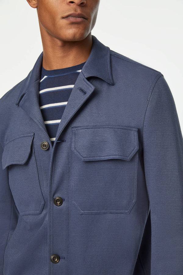 L.B.M. 1911 Overshirt in Jersey blu Overshirt in Jersey blu Qualità