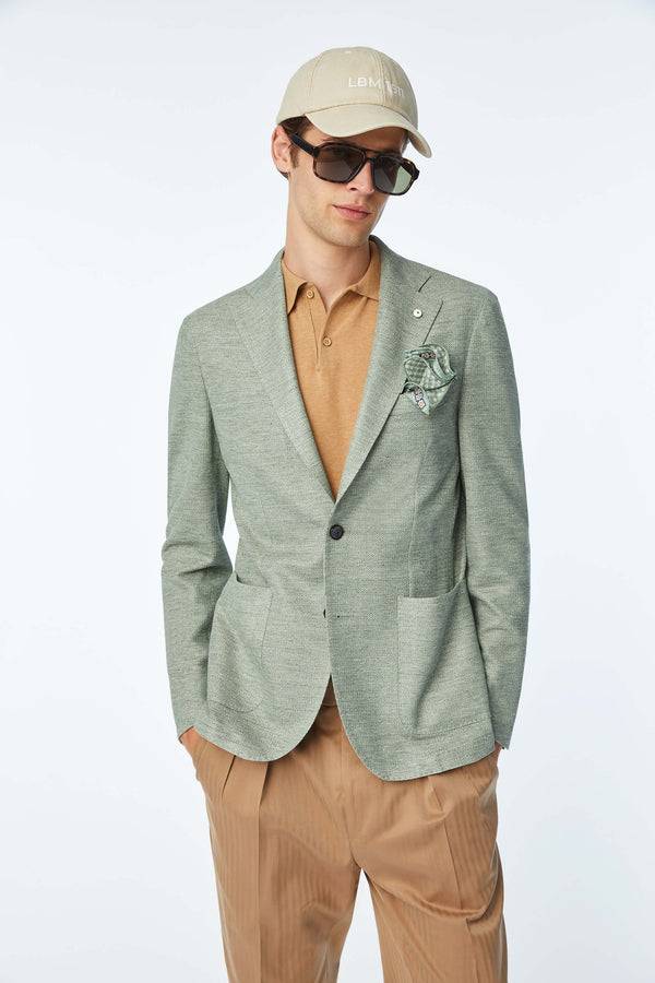 L.B.M. 1911 Giacca JACK in jersey verde Giacca JACK in jersey verde Affare Del Giorno