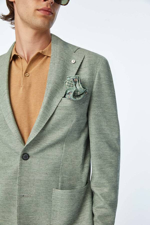 L.B.M. 1911 Giacca JACK in jersey verde Giacca JACK in jersey verde Affare Del Giorno