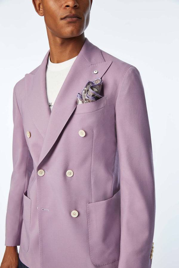 L.B.M. 1911 Giacca TOM doppiopetto washed lilla Giacca TOM doppiopetto washed lilla Presa