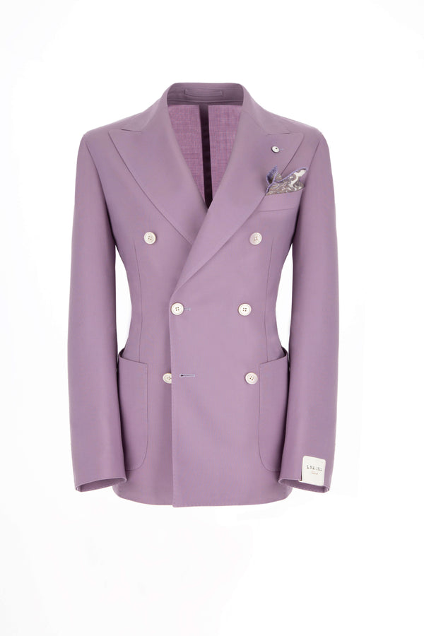 L.B.M. 1911 Giacca TOM doppiopetto washed lilla Giacca TOM doppiopetto washed lilla Presa