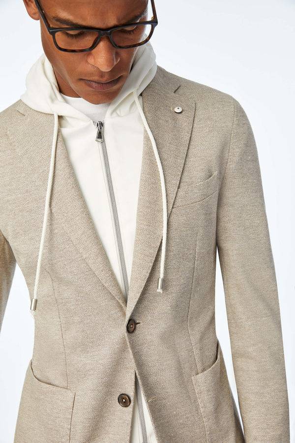 L.B.M. 1911 Giacca Simon in jersey beige Giacca Simon in jersey beige Online