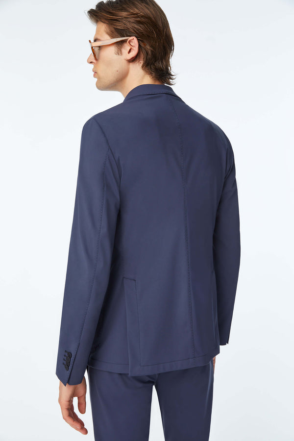 L.B.M. 1911 Travel jacket blu in Jersey tecnico Travel jacket blu in Jersey tecnico Outlet