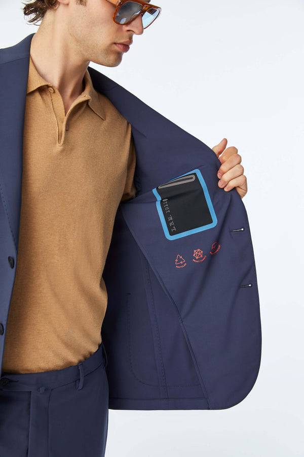 L.B.M. 1911 Travel jacket blu in Jersey tecnico Travel jacket blu in Jersey tecnico Outlet