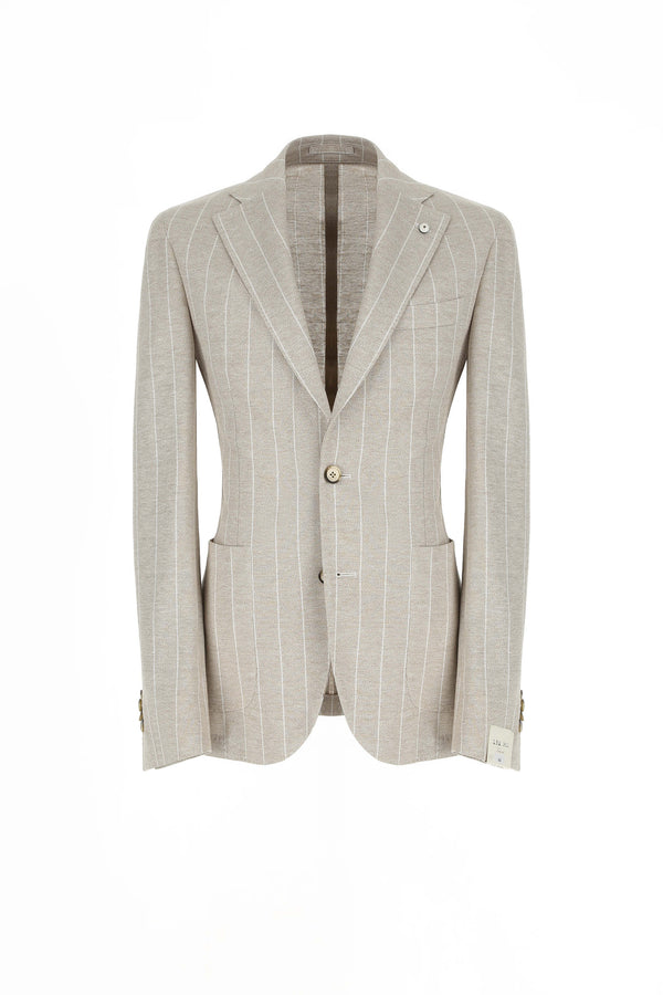 L.B.M. 1911 Giacca JACK in jersey beige Giacca JACK in jersey beige Hotsell