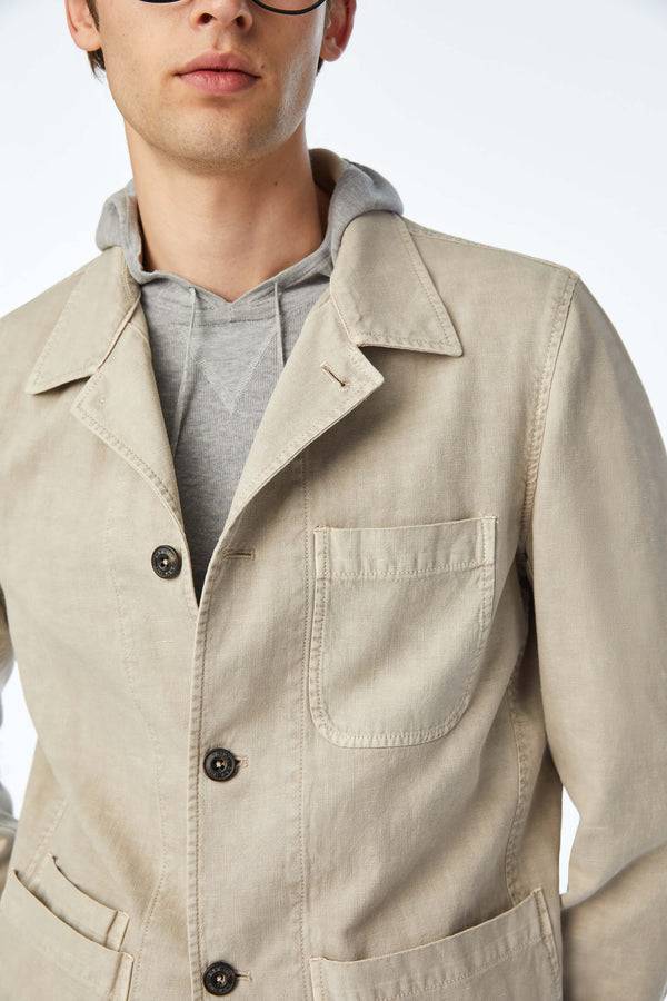 L.B.M. 1911 Overshirt tinto capo beige Overshirt tinto capo beige Vendita Economica