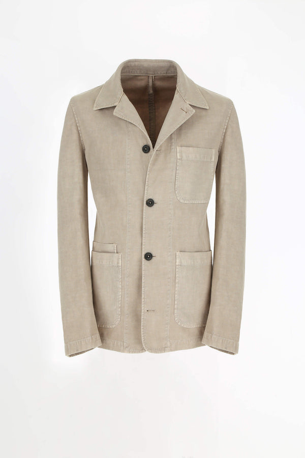 L.B.M. 1911 Overshirt tinto capo beige Overshirt tinto capo beige Vendita Economica