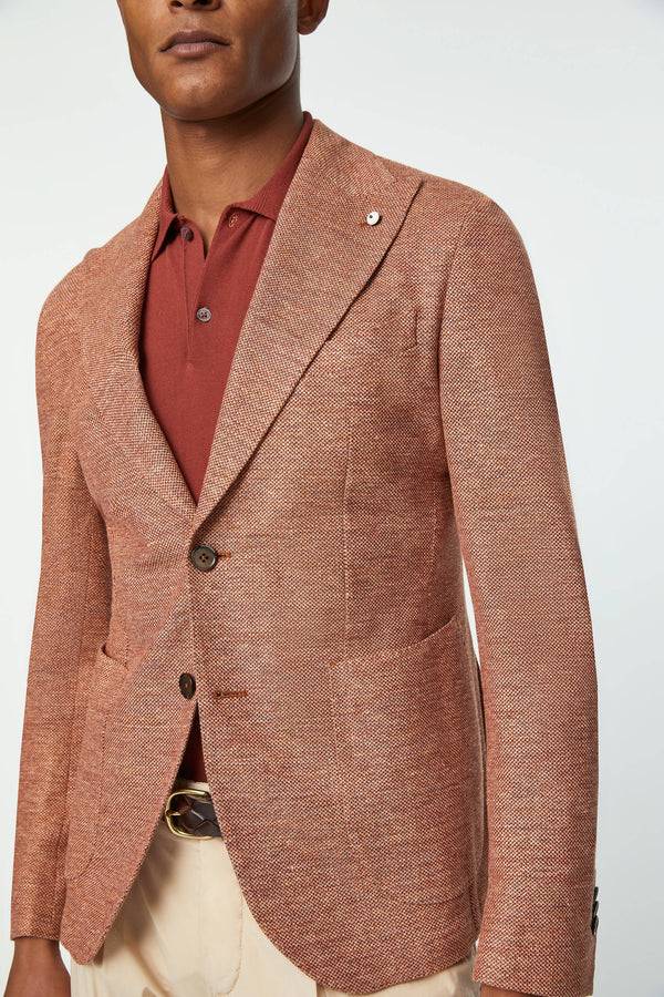 L.B.M. 1911 Giacca STEVE slim in jersey terra di Siena Giacca STEVE slim in jersey terra di Siena Moda